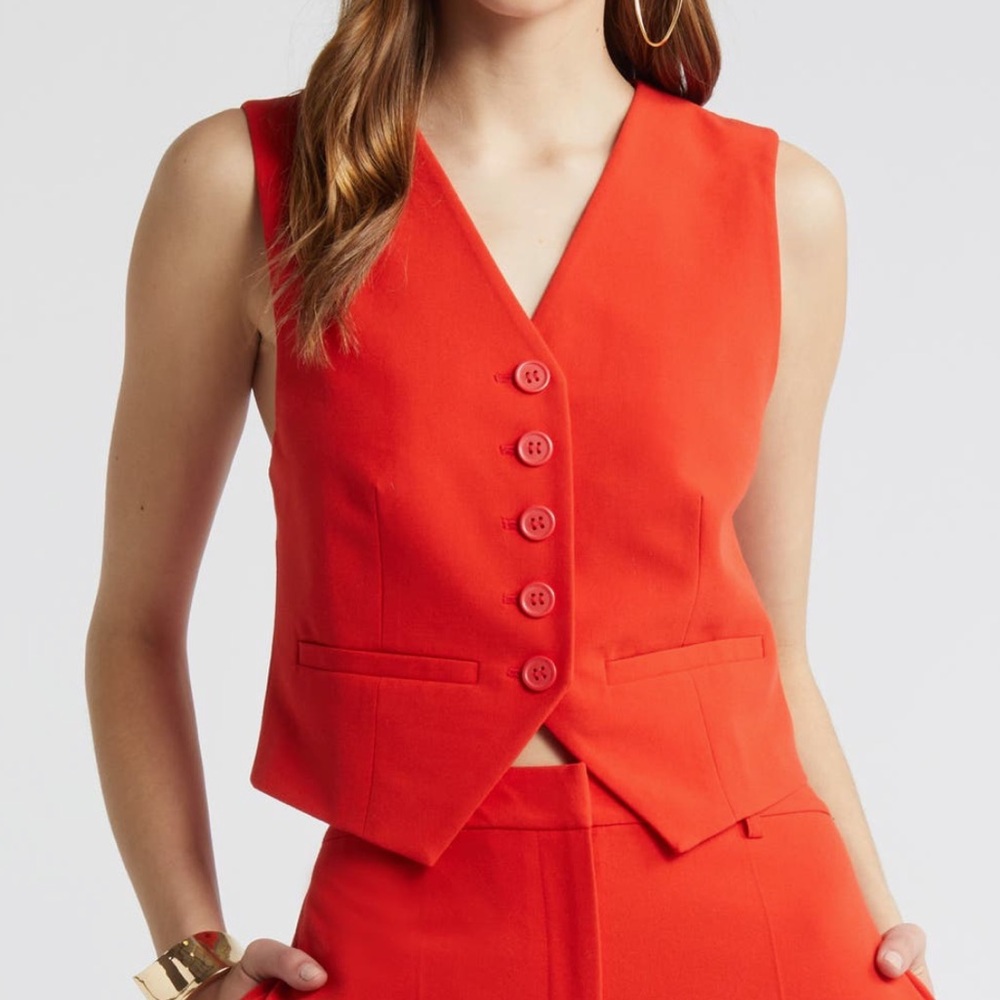 Open Edit Red Vest